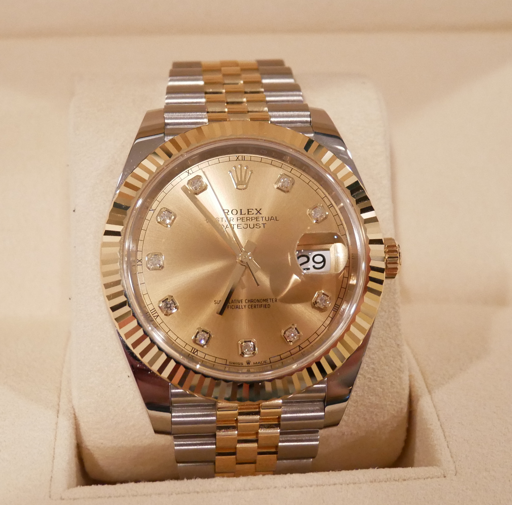 datejust 41 champagne dial