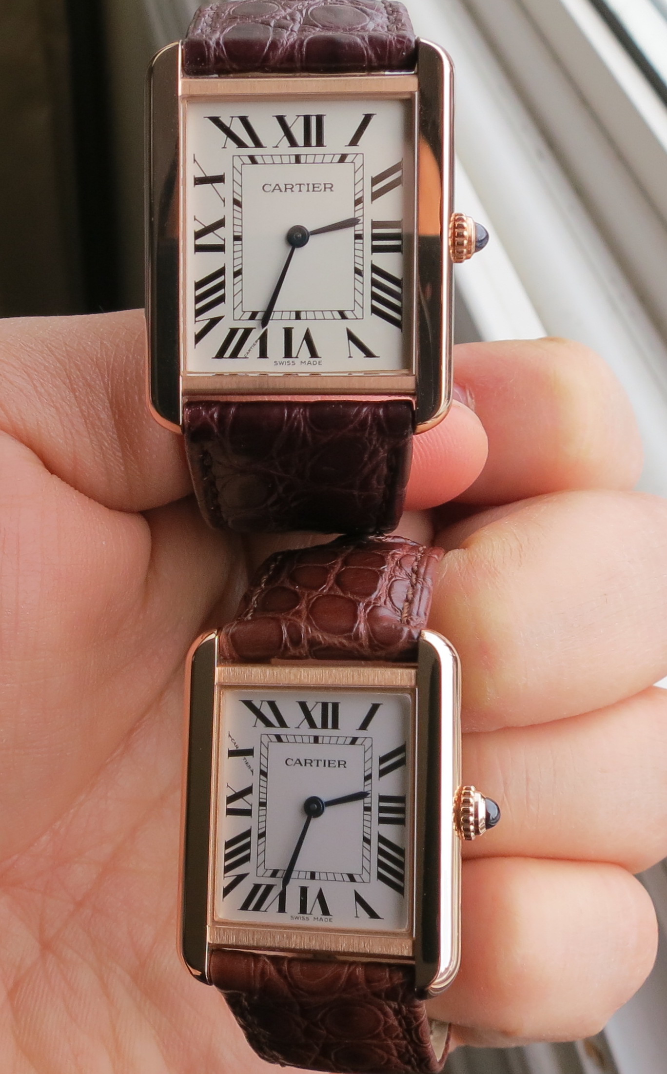 cartier tank solo rose gold review