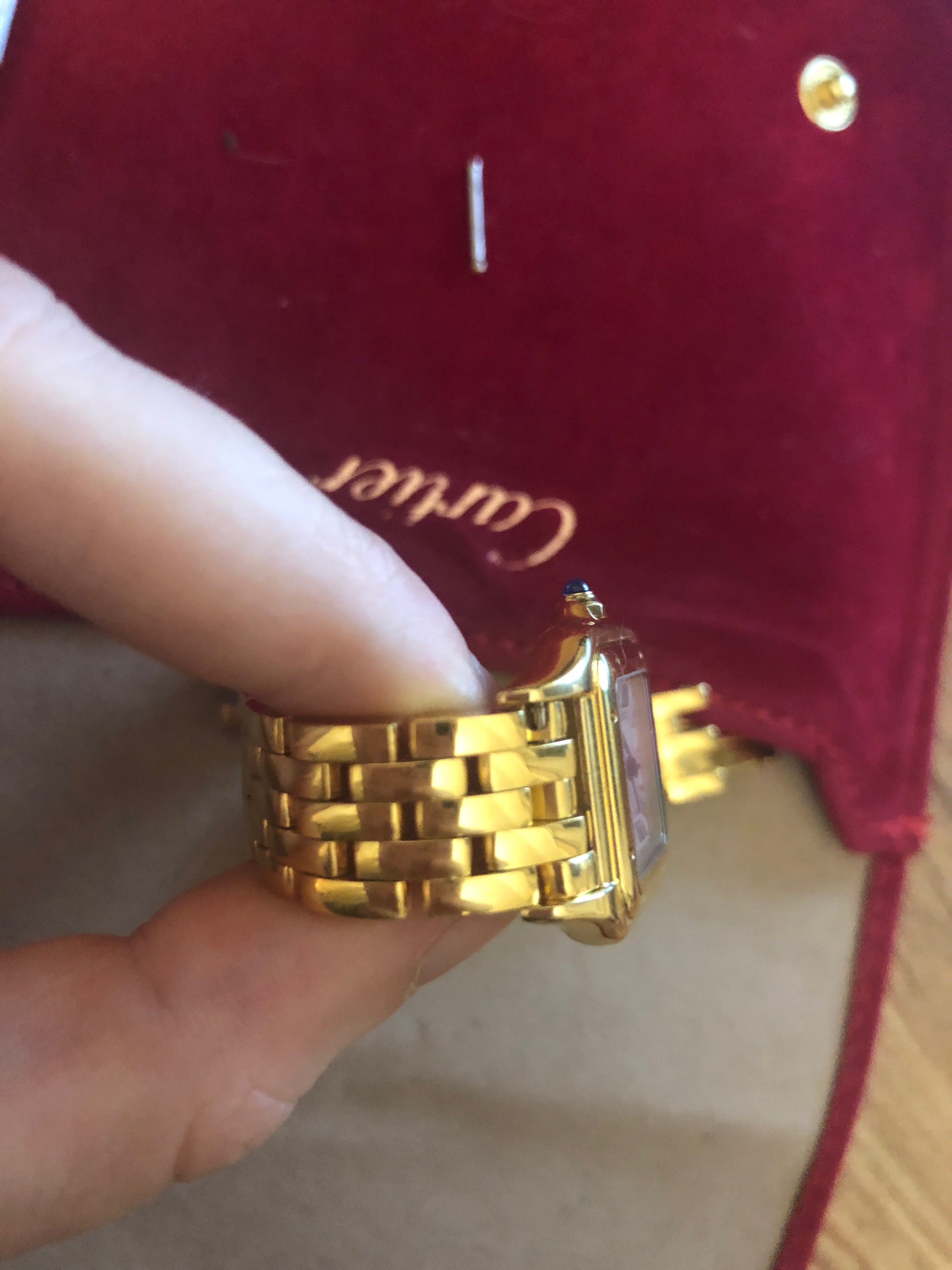 how to open cartier panthere watch